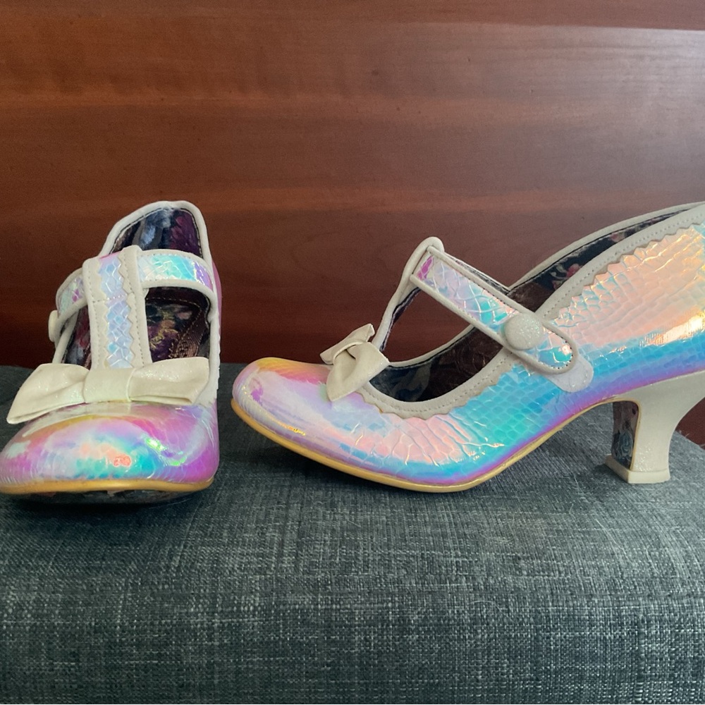 Irregular Choice irridescent heels